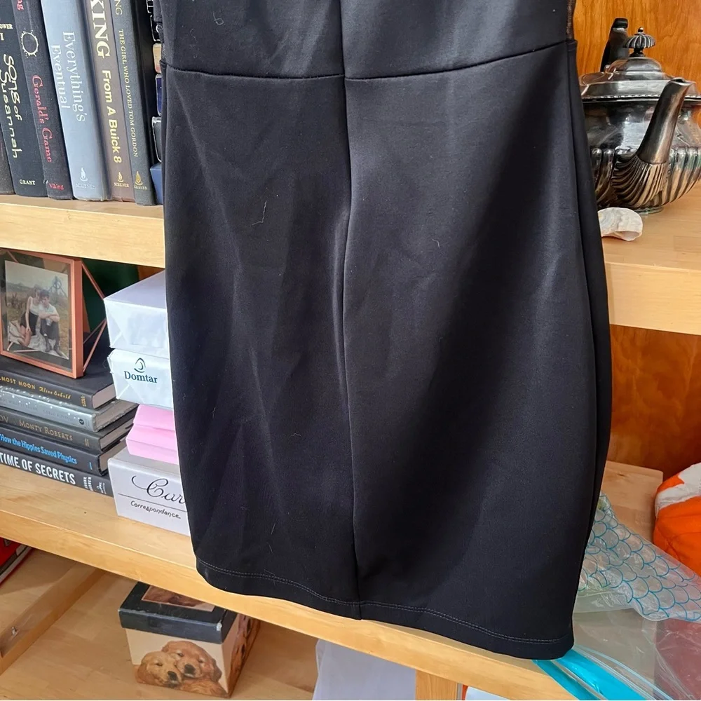 Mystic Black Mesh Detail Cutout Dress Bodycon - Picture 4 of 9